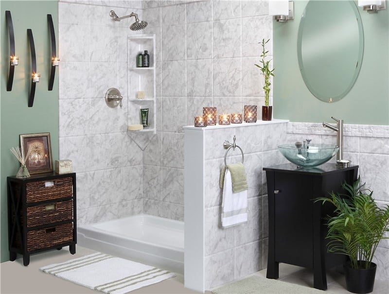 bath to shower conversion for small bathroom