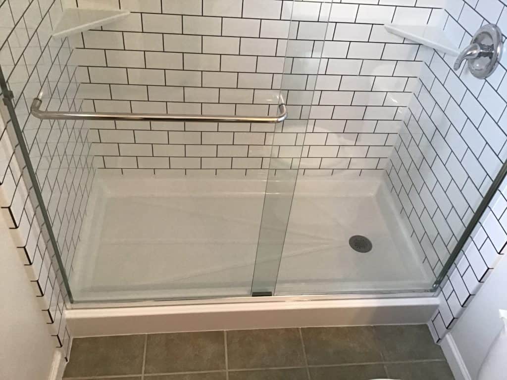 Syracuse New Bathroom Remodeling with Shower Floor