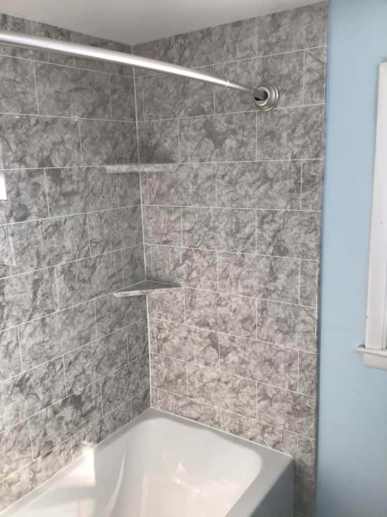 Syracuse New Bathroom Remodel with Shower Tiling