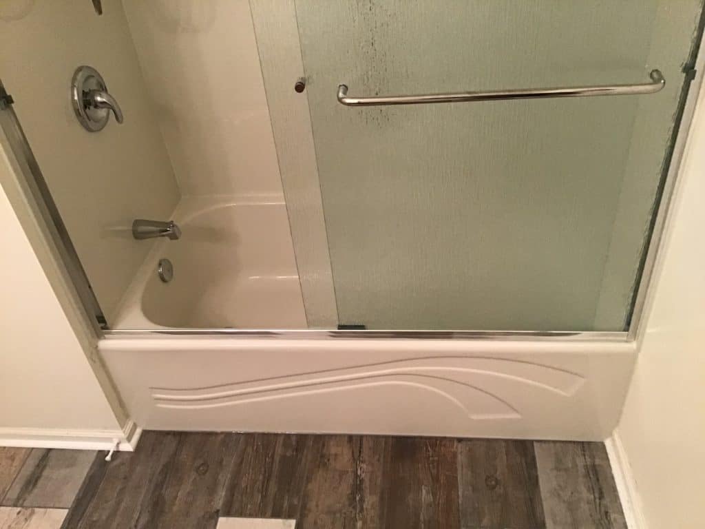 Camillus Tub Conversion with glass doors