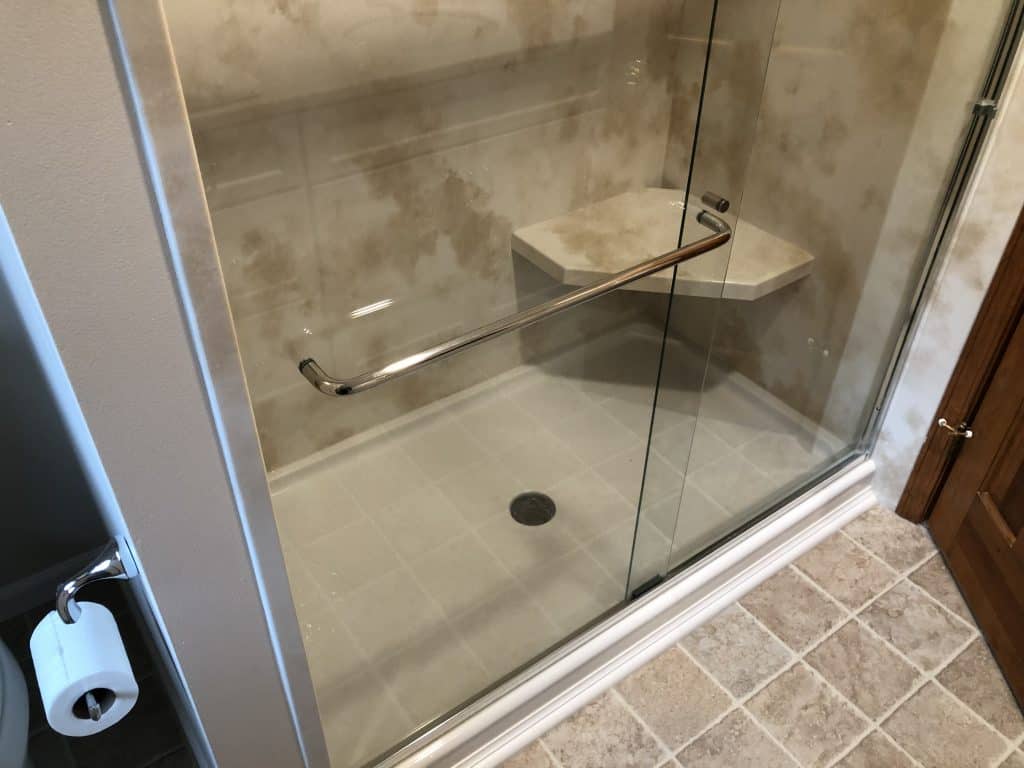 Bathroom Shower Corner Bench