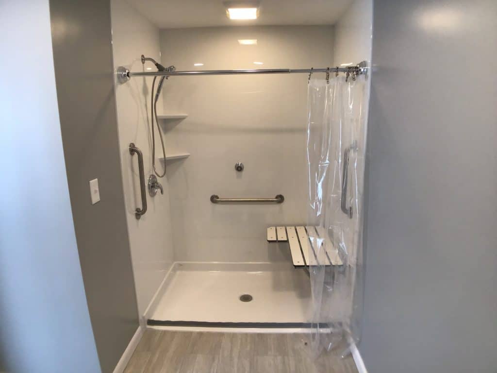 Barrier Free Walk In Shower that is Handicap Accessible and ADA Compliant      